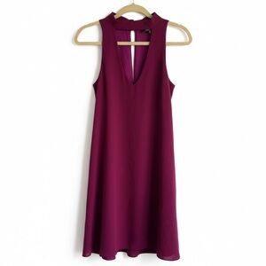 New Lulus Halter A-Line Cocktail Party Dress Wedding Guest Prom Magenta XL